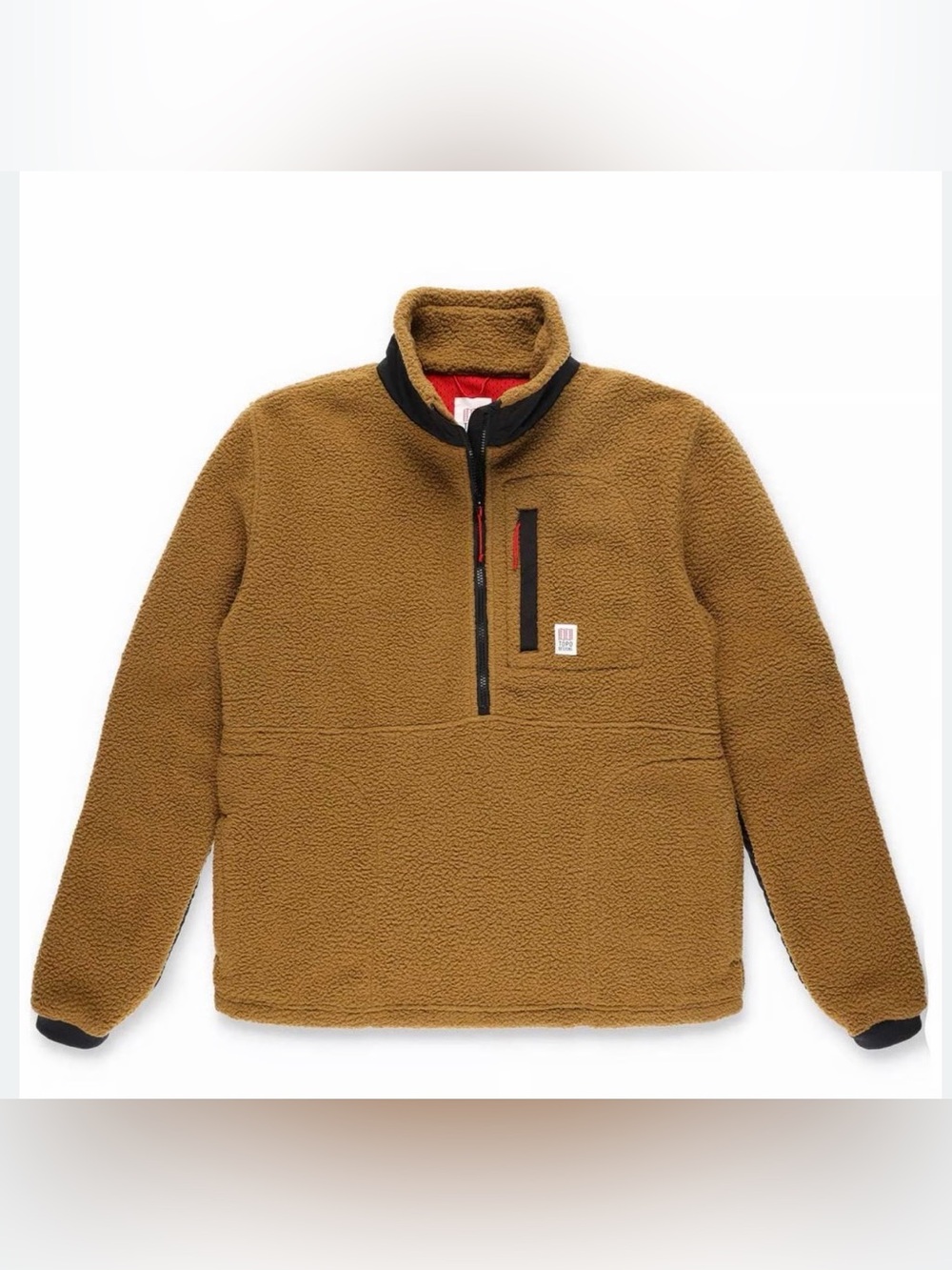 Topo Designs Mountain Fleece Pullover Women’s Dark Khaki/Black